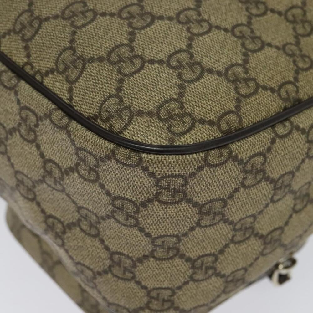 GUCCI GG Supreme Shoulder Bag Pvc Beige Gold - Picture 13 of 16